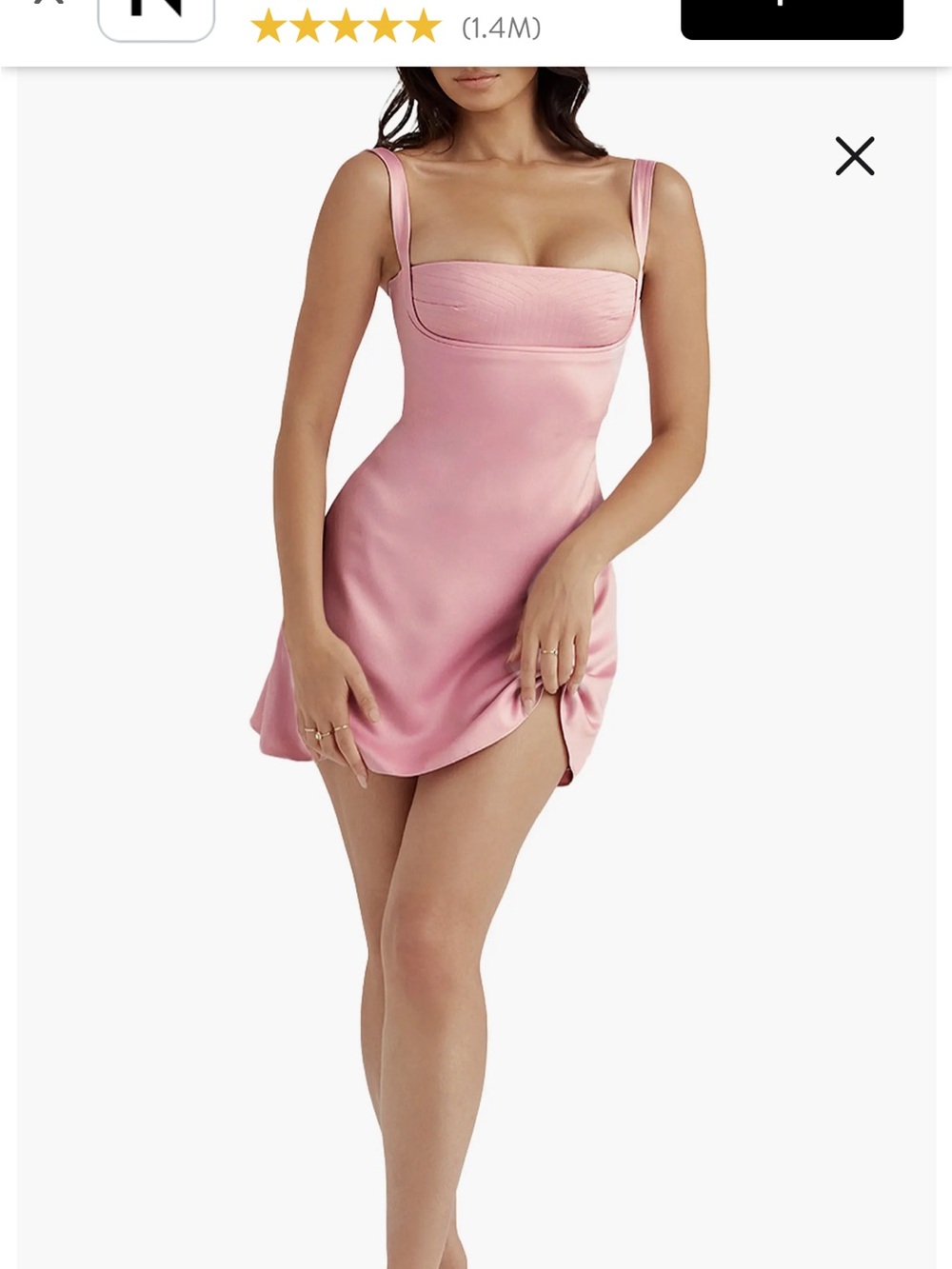 House of CB Kara Quartz Cocktail Mini Dress - Picture 2 of 4